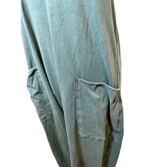 Free People FP Movement Hot Shot Onesie Jumpsuit • Midnight Jade Strappy Back - Picture 6 of 14